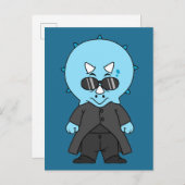 イラストレーショントリケラトプス。 ポストカード (正面/裏面)