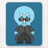 イラストレーショントリケラトプス。 マウスパッド (正面)