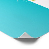 イラストレーションノドラマラマモノグラム ポスター (角)