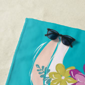 イラストレーションノドラマラマwithモノグラム ビーチタオル (インサイチュ)