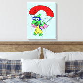 イラストレーションパラシュートの。 キャンバスプリント (インサイチュ (寝室))