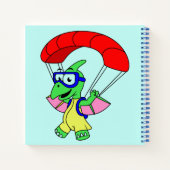 イラストレーションパラシュートの。 ノートブック (裏面)