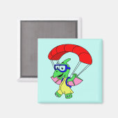 イラストレーションパラシュートの。 マグネット (正面/裏面)
