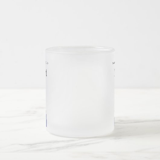 イラストレーションパーソナライズされたありがとうナース フロストグラスマグカップ (中央)