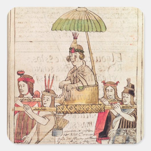 イラストレーションフアスカーインカ スクエアシール (正面)