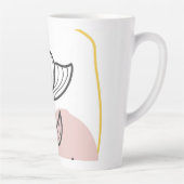 イラストレーションフローラデザイン カフェラテマグ (右)