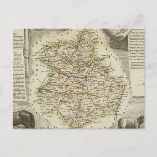 イラストレーションマップ ポストカード (正面)