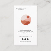 イラストレーションミニマモダンリスト名刺 名刺 (裏面)