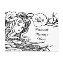 イラストレーションラブリーレディーフローヘア&フラワーズ