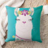 イラストレーションラマデザイン クッション (ブランケット)