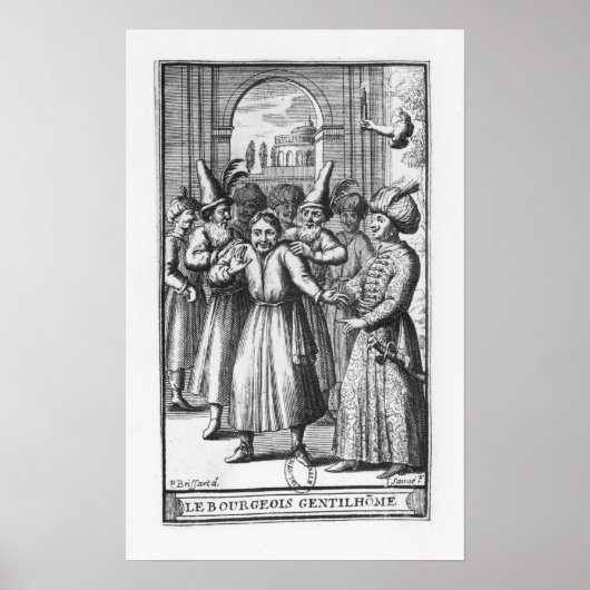 イラストレーション'ルブルジョワジェンティロム' ポスター (正面)