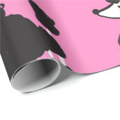 イラストレーションヴィンテージフランスのプードルの継ぎ目のないパター ラッピングペーパー (ロールコーナー)