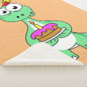 イラストレーション付き気管支お誕生日ケーキ。 シェルパブランケット (3/4)