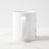 イラストレーション付き気管支お誕生日ケーキ。 ジャンボコーヒーマグカップ (裏面)