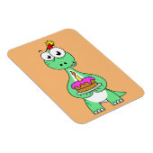 イラストレーション付き気管支お誕生日ケーキ。 マグネット (右側)