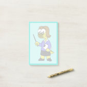 イラストレーション先生。 ポストイット (デスク上)