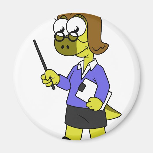 イラストレーション先生。 マグネット (正面)