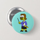 イラストレーション先生。 缶バッジ (正面&裏面)