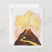 イラストレーション噴火 ポストカード (正面/裏面)