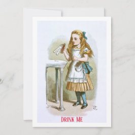 イラストレーション子供部屋アリス – Drink Me ノートカード