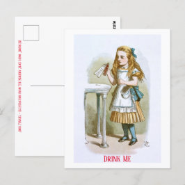 イラストレーション子供部屋アリス – Drink Me ポストカード