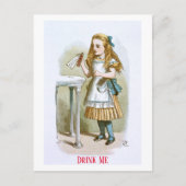 イラストレーション子供部屋アリス – Drink Me ポストカード (正面)