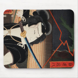 イラストレーション日本のは役者に刀を持たせる。 マウスパッド