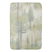 イラストレーション松のモダンスタイル バスマット (正面縦)