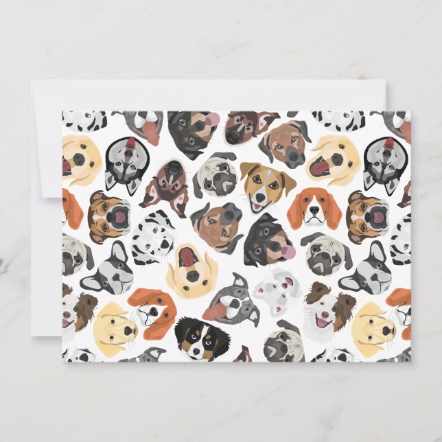 イラストレーション柄の甘い犬 (正面)
