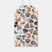 イラストレーション柄の甘い犬 ギフトタグ (裏面)