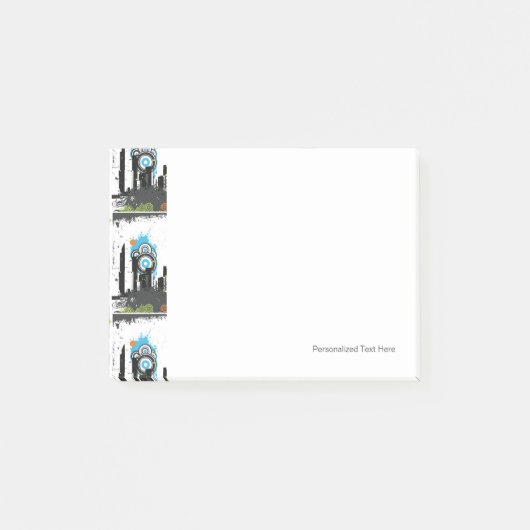 イラストレーション的な都市景観 ポストイット (正面)