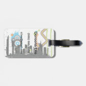 イラストレーション的な都市景観 ラゲッジタグ (裏面横)