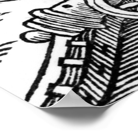 イラストレーション砲 ポスター (角)