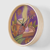 イラストレーション秋時計 壁時計 (傾斜)