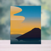 イラストレーション絵を描山 アクリルサイン (ニュートラル)