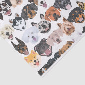 イラストレーション継ぎ目のないパターンhappy dogs 薄葉紙 (詳細)
