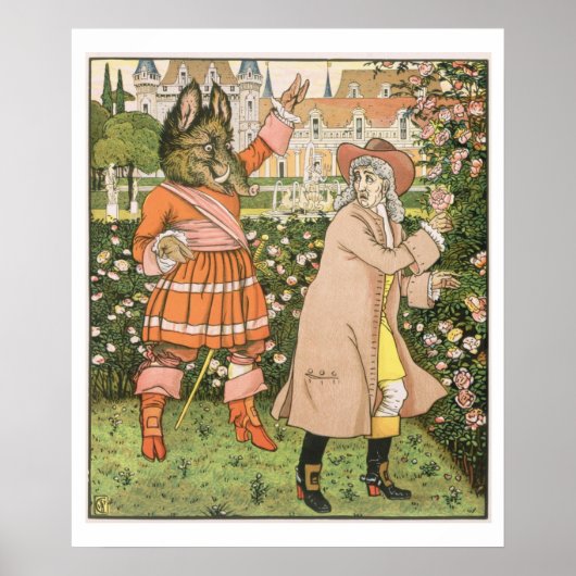 イラストレーション美しいと獣からの, 1901 (colo) ポスター (正面)