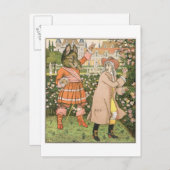 イラストレーション美しいと獣からの， 1901 (colo) ポストカード (正面/裏面)