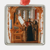 イラストレーション聖歌隊の歌うことを描写します メタルオーナメント (正面)