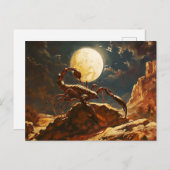 イラストレーション蠍座〔占星術の〕十二宮図標識 ポストカード (正面/裏面)