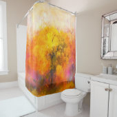 イラストレーション軟質カラフル秋林。抽象芸術 シャワーカーテン (インサイチュ)