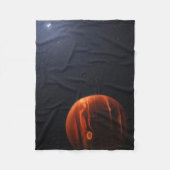 イラストレーション・オブ・エクソプラネットVhs 1256 Bとその星 フリースブランケット (正面)