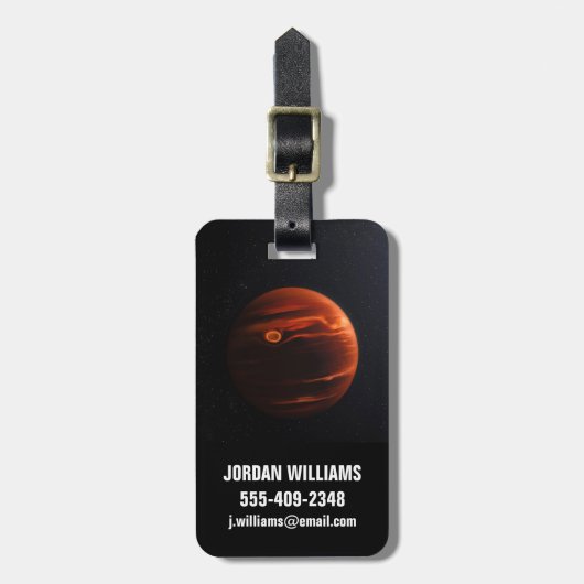 イラストレーション・オブ・エクソプラネットVhs 1256 Bとその星 ラゲッジタグ (正面縦)