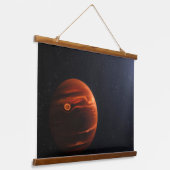 イラストレーション・オブ・エクソプラネットVhs 1256 Bとその星 吊り下げ型タペストリー (傾斜あり)