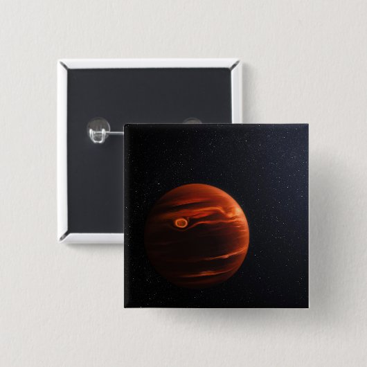 イラストレーション・オブ・エクソプラネットVhs 1256 Bとその星 缶バッジ (正面&裏面)