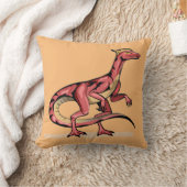 イラストレーション・オブ・ヴェロキラプトル。 クッション (ブランケット)