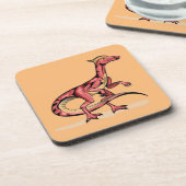イラストレーション・オブ・ヴェロキラプトル。 コースター (左側)