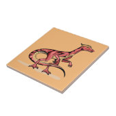 イラストレーション・オブ・ヴェロキラプトル。 タイル (側面)