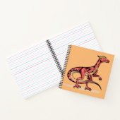イラストレーション・オブ・ヴェロキラプトル。 ノートブック (内部)