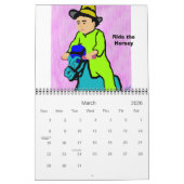 イラストレーション カレンダー (3月 2026)